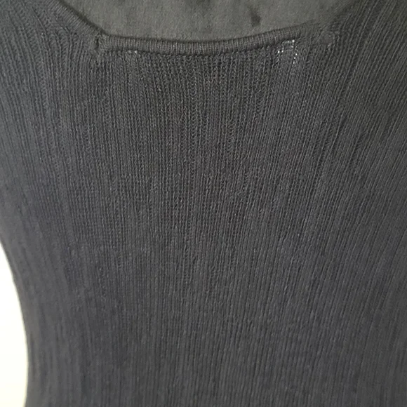 Zara Women's Sleeveless V-Neck Ribbed Long Maxi Dress Black Size Small - Picture 4 of 7